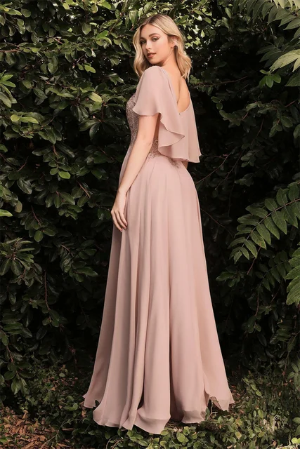 Robes de Rhbrodées en mousseline de soie pour dames, manches courtes, dentelle, fête d'anniversaire, cérémonie de mariage, filles, Bar Mitzvah, longueur au sol – Image 4