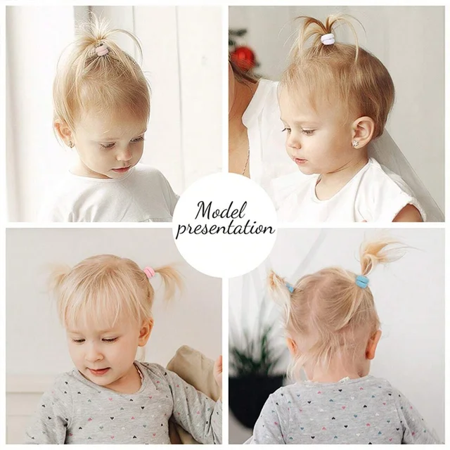Artificiel astique à cheveux en nylon coloré pour filles, attache basique pour queue de cheval, chouchou élastique, accessoires pour cheveux, mode enfant, 500 pièces, 200 pièces, 100 pièces – Image 5