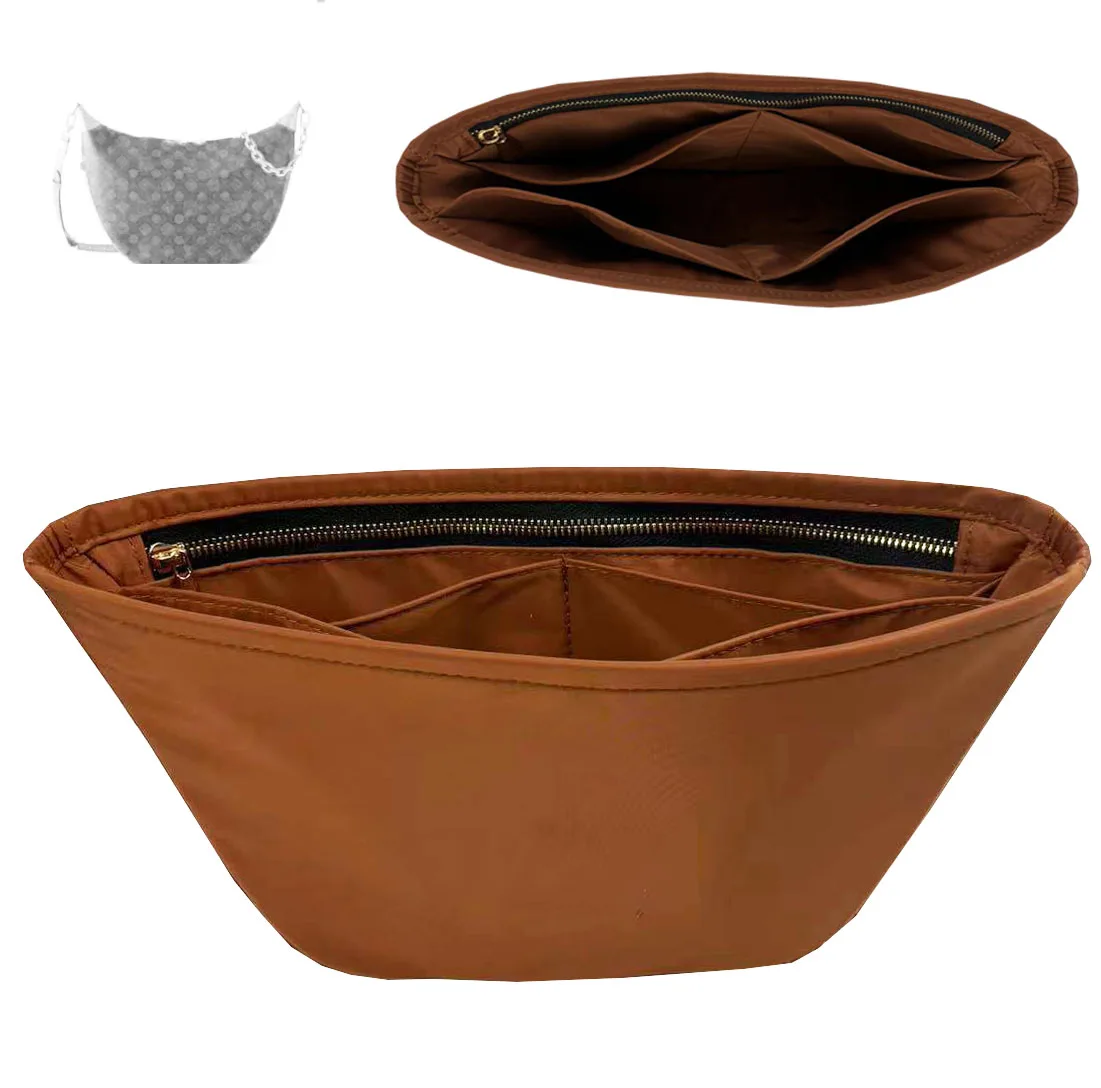 Sacoche de maquillage monogramme à boucle, hobo GM, sac d'insertion, sac à main intérieur, base portable, façonneur, nylon de qualité supérieure, fait à la main