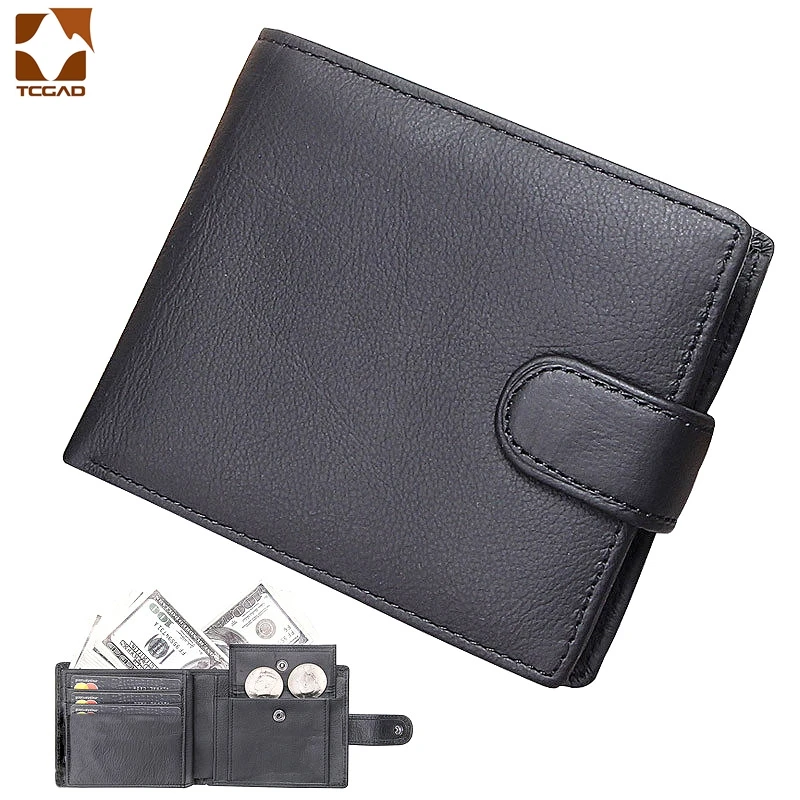 Portefeuille homme en cuir véritable portefeuille court moraillon carteira masculina sac à main 2024 luxe mâle billetera hombre erlek czdan