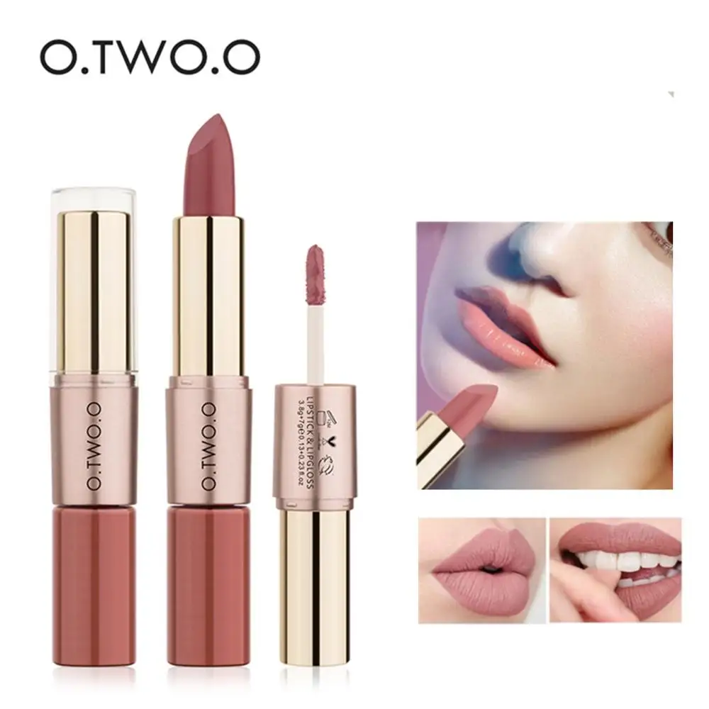 O.TWO.O 12 couleurs maquillage rouge à lèvres brillant à lèvres rouge Sexy rouge à lèvres étanche humidité lèvres cosmétiques mat rouge à lèvres
