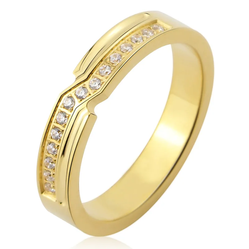 Petites matiques d'amour en acier au titane pour femmes, incrustation belle et brillante, bijoux de qualité supérieure, cadeau de mariage, nouveau, 15