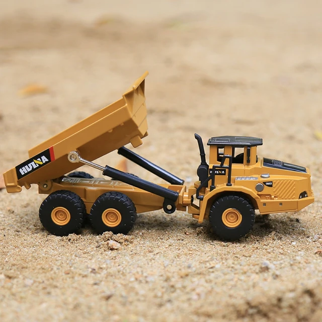 HUINA 1:50 alliage jouets échelle moulée sous pression modèle hydraulique Navvy chargeur Bulldozer ingénierie Construction voiture garçons cadeaux – Image 4
