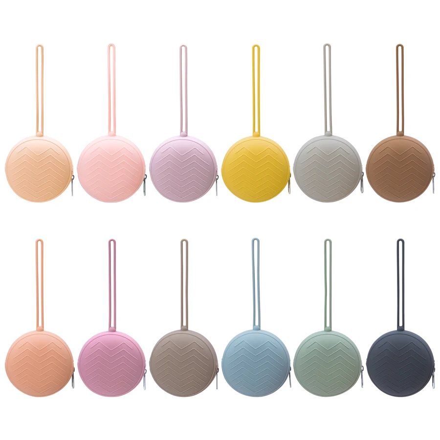 Porte-sucette en Silicone souple de qualité alimentaire pour bébé, boîte de conteneur de sucette, étui de sucette, pochette pour nouveau-nés, accessoires de tétine