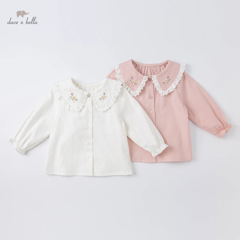 Chemises d'aviation pour bébés filles, vêtements de haute qualité, DB1221050 dave bella printemps mode bébé tout-petits médicaments mignons