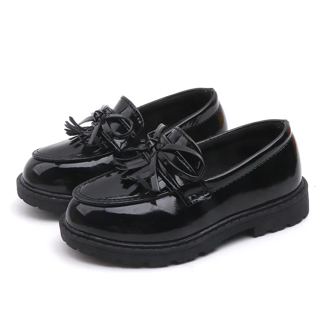 Chaussures simples en cuir verni pour filles, chaussures de printemps et d'automne pour enfants, chaussures de Performance Vintage pour étudiantes, nouvelle collection 2024 – Image 6
