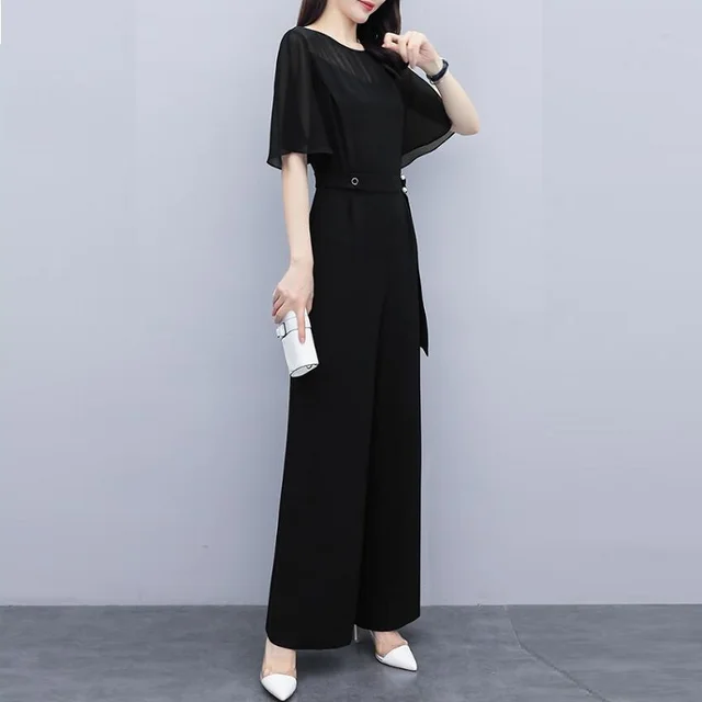 Combinaison élégante pour femmes, nouvelle collection, combinaisons d'été, salopette populaire, taille haute, jambes larges, décontractée, 2020 – Image 4