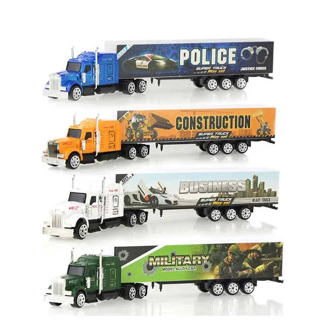 1 pièces modèle de camion en alliage coulissant moulé sous pression voiture jouet conteneur camion d'huile réservoir véhicules multicolores jouets cadeau d'anniversaire pour les enfants