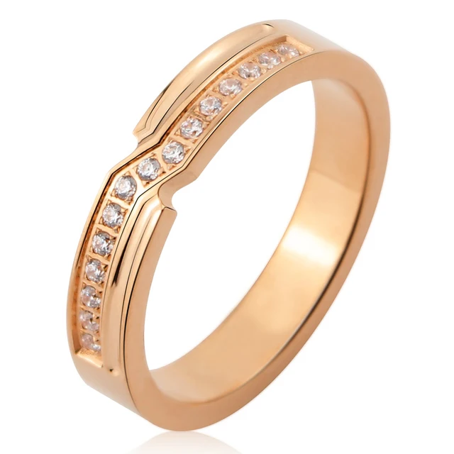 Petites matiques d'amour en acier au titane pour femmes, incrustation belle et brillante, bijoux de qualité supérieure, cadeau de mariage, nouveau, 15 – Image 2