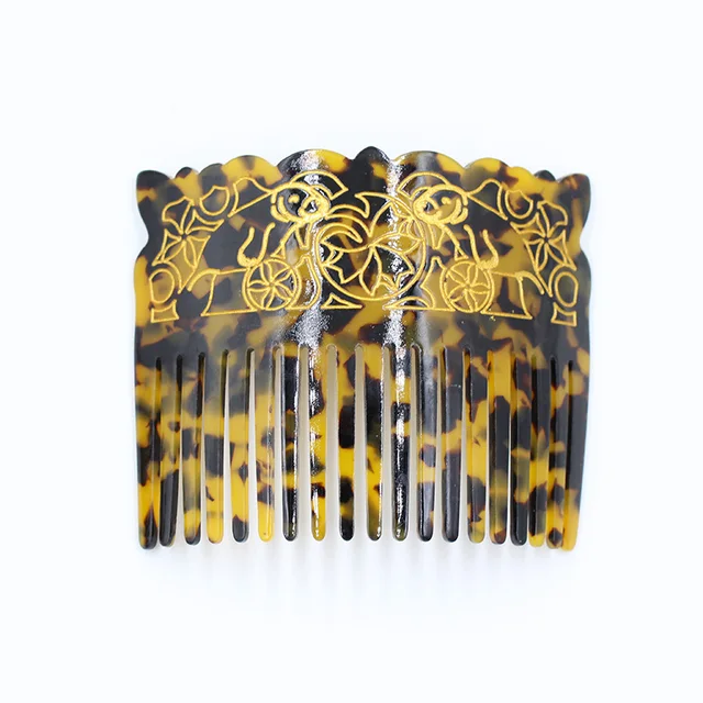 Peigne à cheveux en assiette d'acide acétique, une variété de couleurs, décoration de coiffure de fête de vacances à la mode pour femmes – Image 4