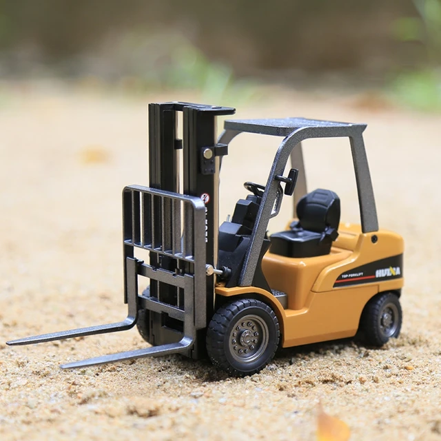 HUINA 1:50 alliage jouets échelle moulée sous pression modèle hydraulique Navvy chargeur Bulldozer ingénierie Construction voiture garçons cadeaux – Image 5