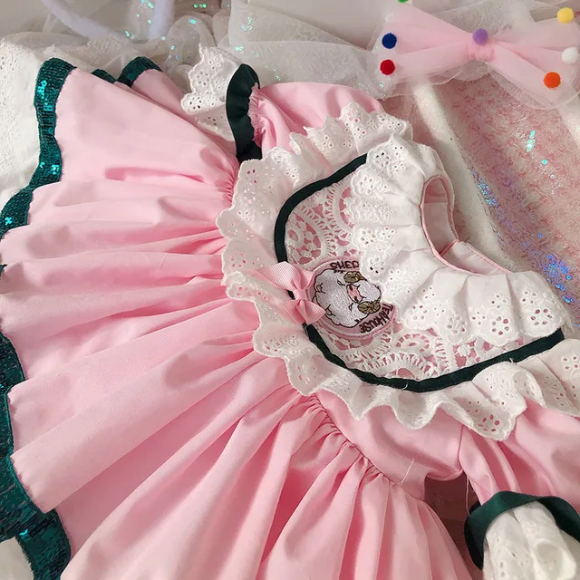 Robe de princesse à manches courtes pour filles, VTG, Lolita, pour fête de mariage, nouvelle collection 2020 – Image 5