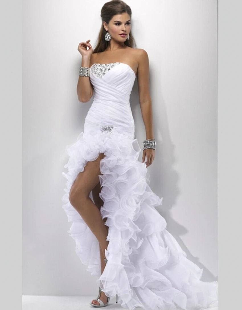 Robe de mariée sexy élégante, devant court, dos long, robes de Rhde mariage, robes de mère de la mariée, 2018