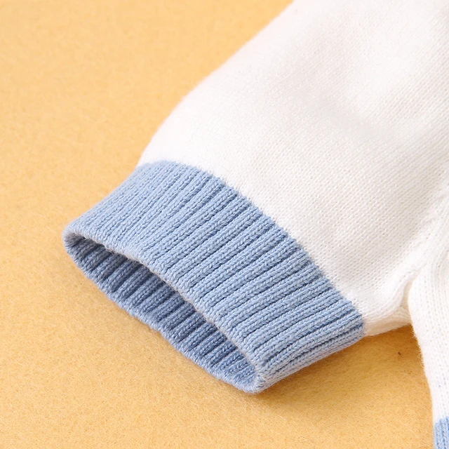 Nouveau-né bébé barboteuses été infantile enfants garçons col roulé à manches courtes Sunsuits une pièce enfant en bas âge coton Sunsuits enfant combishorts – Image 4