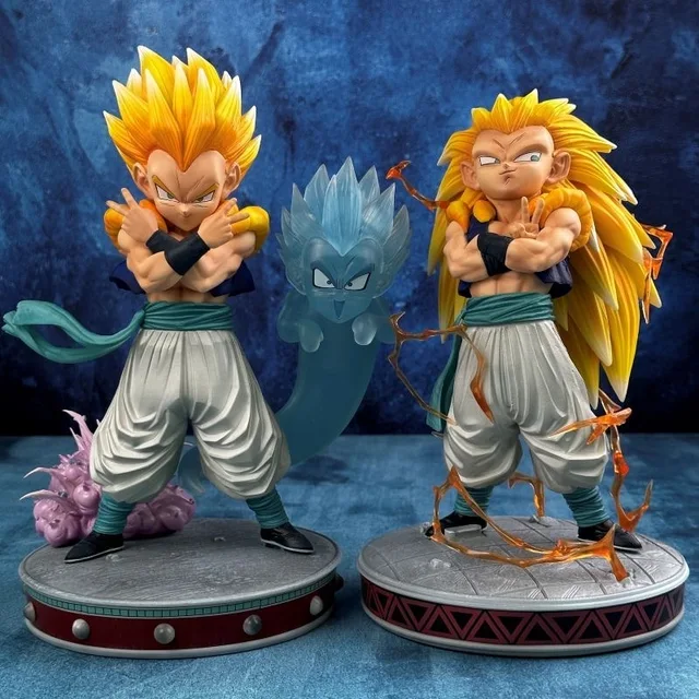 Dragon Ball Z Gotenks Ssj3 figurine Super Saiyan 3 Gotenks figurines 25 cm Pvc Statue Collection modèle jouets pour enfants cadeaux – Image 2