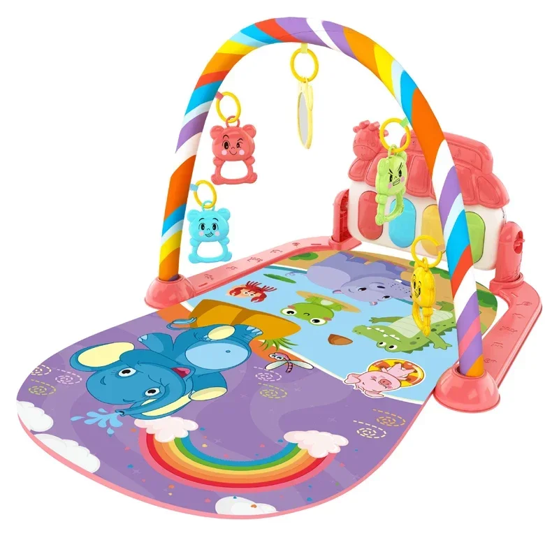 Support de gymnastique pour activités de bébé de 0 à 36 mois, jouet, cadeaux, clavier de Piano Musical pour nouveau-né, couverture rampante, tapis de jeu à pédale