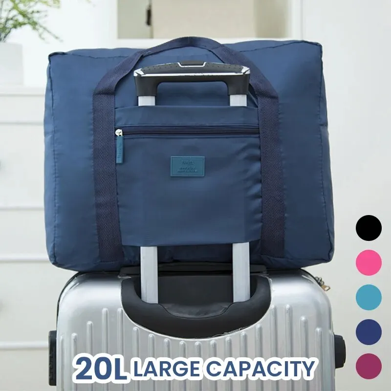 Sac de voyage pliable, sac polochon de voyage léger pour femmes et hommes, fourre-tout, sac à bagages de transport, sac de nuit pour week-end