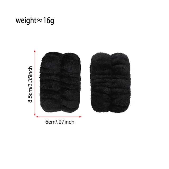 Bracelets de lavage en microfibre, 3 pièces, chouchous, bandeau bouffant, bandeau à bulles pour Spa, pour laver le visage, maquillage, douche, soins de la peau – Image 6