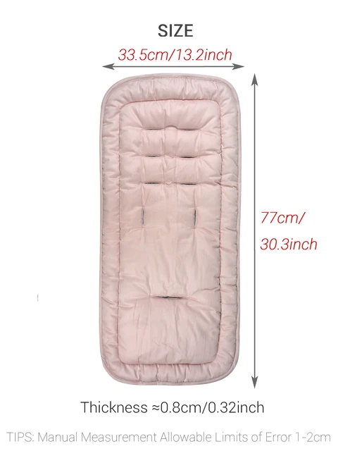 Coussin de poussette en coton pour bébé, confortable, quatre saisons, général, doux, tapis de siège pour enfant, coussin de poussette pour enfants – Image 6
