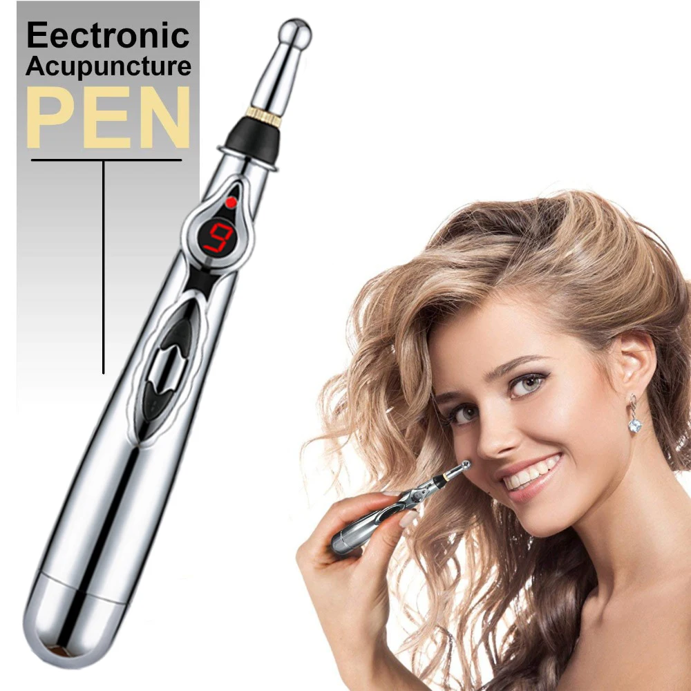 Stylo de massage électronique multifonction, acupuncture, acupuncture, méridien, pressage, thérapie énergétique, énergie, outil de minceur