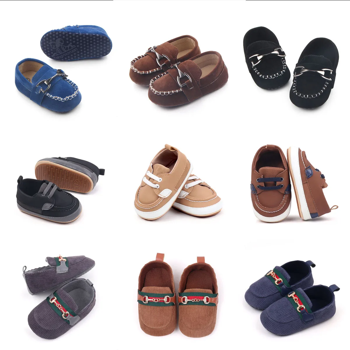 Printemps et automne bébé garçons filles chaussures décontractées de haute qualité Design de mode à semelles souples antidérapant Prewalker berceau chaussures mocassins