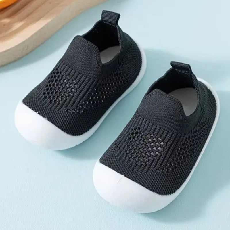 Chaussures une étape pour hommes et bébés filles de 1 à 3 ans, chaussures décontractées en maille, chaussures pour bébés en bas âge, semelle souple, antidérapantes
