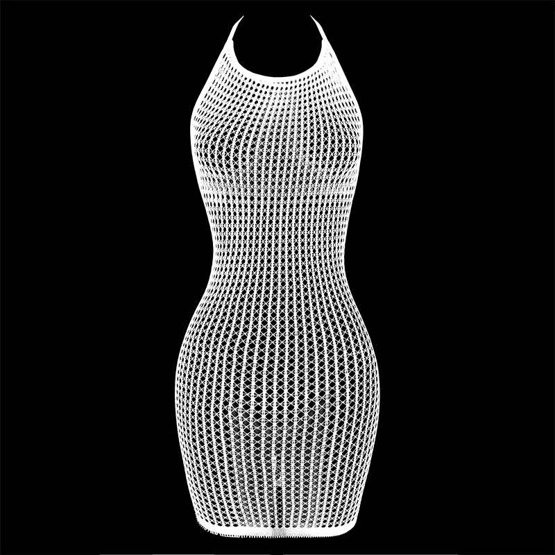 1PC femmes Sexy résille couvrir sans Bikini évider voir à travers robe moulante maillots de bain été maillots de bain pour femmes DS140