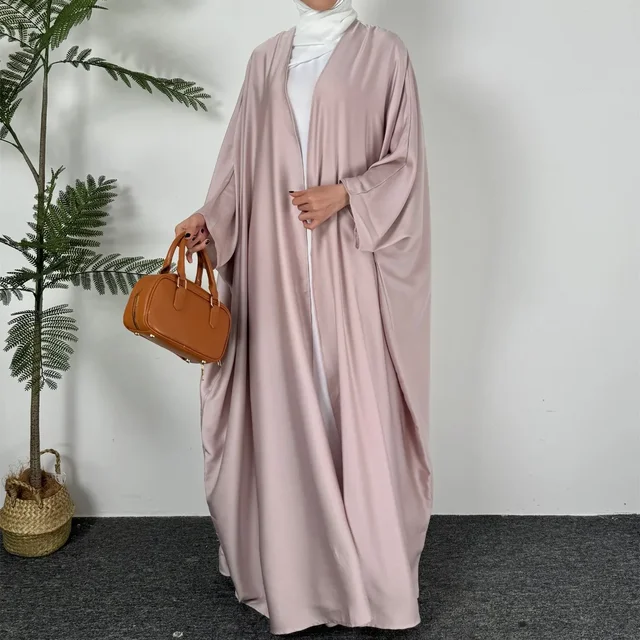 Abaya-Robe Longue à Manches sulfpour Femme Musulmane, Kaftan, Jilbabs, Cardigan, Manteau, Fibre Intérieure – Image 3