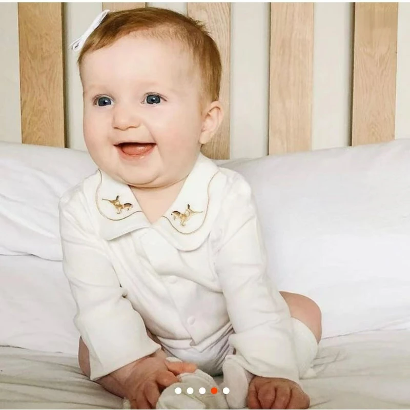 T-shirt à Manches sulfen Coton pour Bébé Garçon, Haut à Revers, Sous-Vêtements Espagnols, Nouvelle Collection Printemps