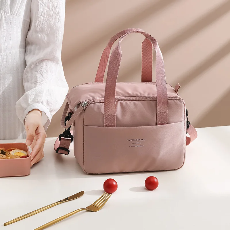 Sac à déjeuner Portable pour femmes OL, boîte à déjeuner isolée thermique, fourre-tout isotherme, sac à main étanche, pochette à Bento, sacs à bandoulière pour aliments de bureau