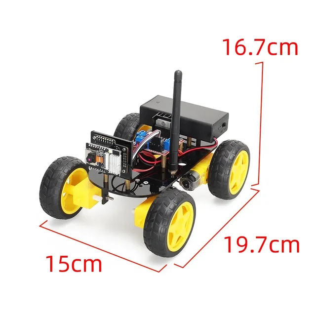 Tournesol-Kit de Démarrage Robotique pour Ardu37, Pigments ESP32, Caméra WIFI, Voiture Intelligente, Ensemble d'ApprentiCumbria + Codes – Image 4