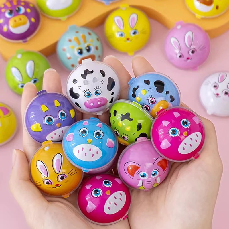10 pièces 4cm Mini retirer Animal voiture jouer jouet noël cadeaux de mariage invités jouets enfants fête d'anniversaire bébé douche fête faveur