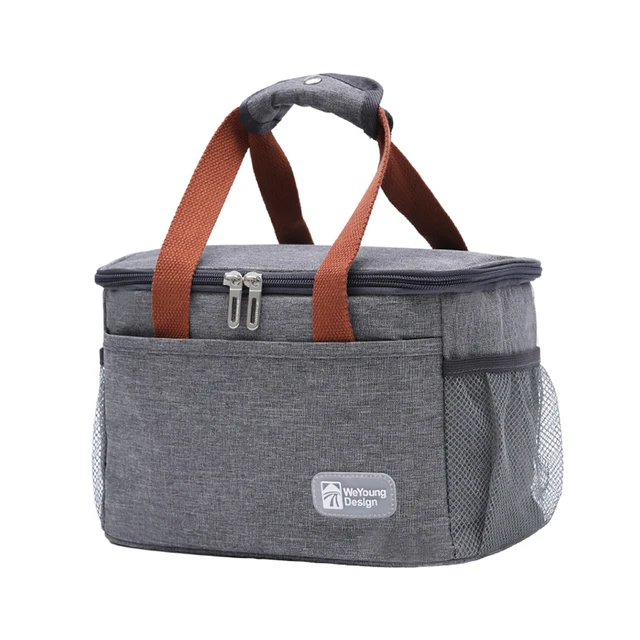 Sac à déjeuner d'isolation thermique de grande capacité, sacs de pique-nique en tissu Oxford pour stockage des aliments, fourre-tout Portable, boîte isotherme – Image 3