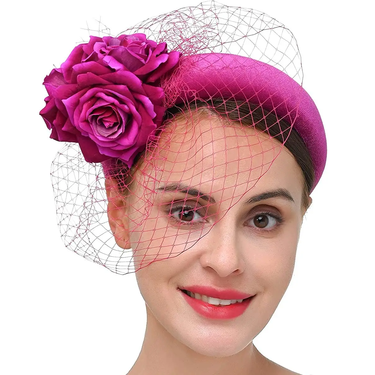 Fascinateurs de cocktail pour femmes, bandeau de sauna, chapeaux de thé, voile de mariage royal, fleur, accessoires pour cheveux, bandeau de cheveux princesse