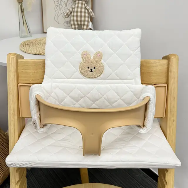 Tapis de chaise haute pour bébé, quatre saisons, portable, antidérapant, intégré, pour manger, longue chaise, accessoires – Image 4