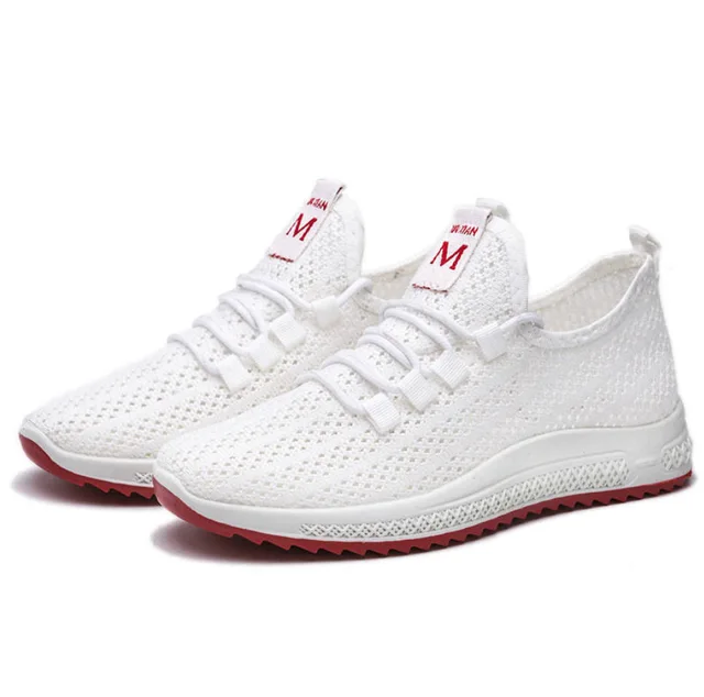 Chaussures en maille respirante, chaussures en tissu vieux pékin, chaussures en maille ajourée, chaussures simples décontractées à semelles légères et souples – Image 5