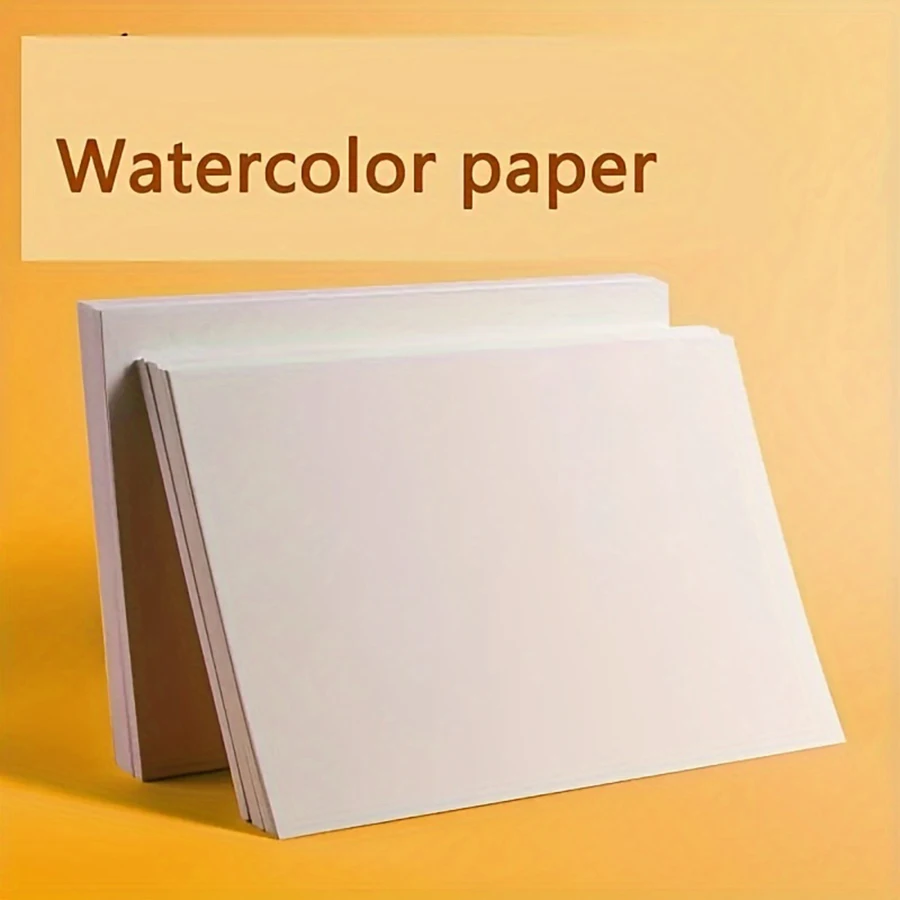 25 sheets, 300g watercolor paper, suitable for professional painting, thick paper for watercolor, drawing, origami and art schoo