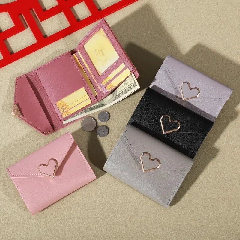 Petit portefeuille en métal pliable pour femmes, personnalisé, mignon, Mini portefeuille à la mode, zéro, nouvelle collection 2023