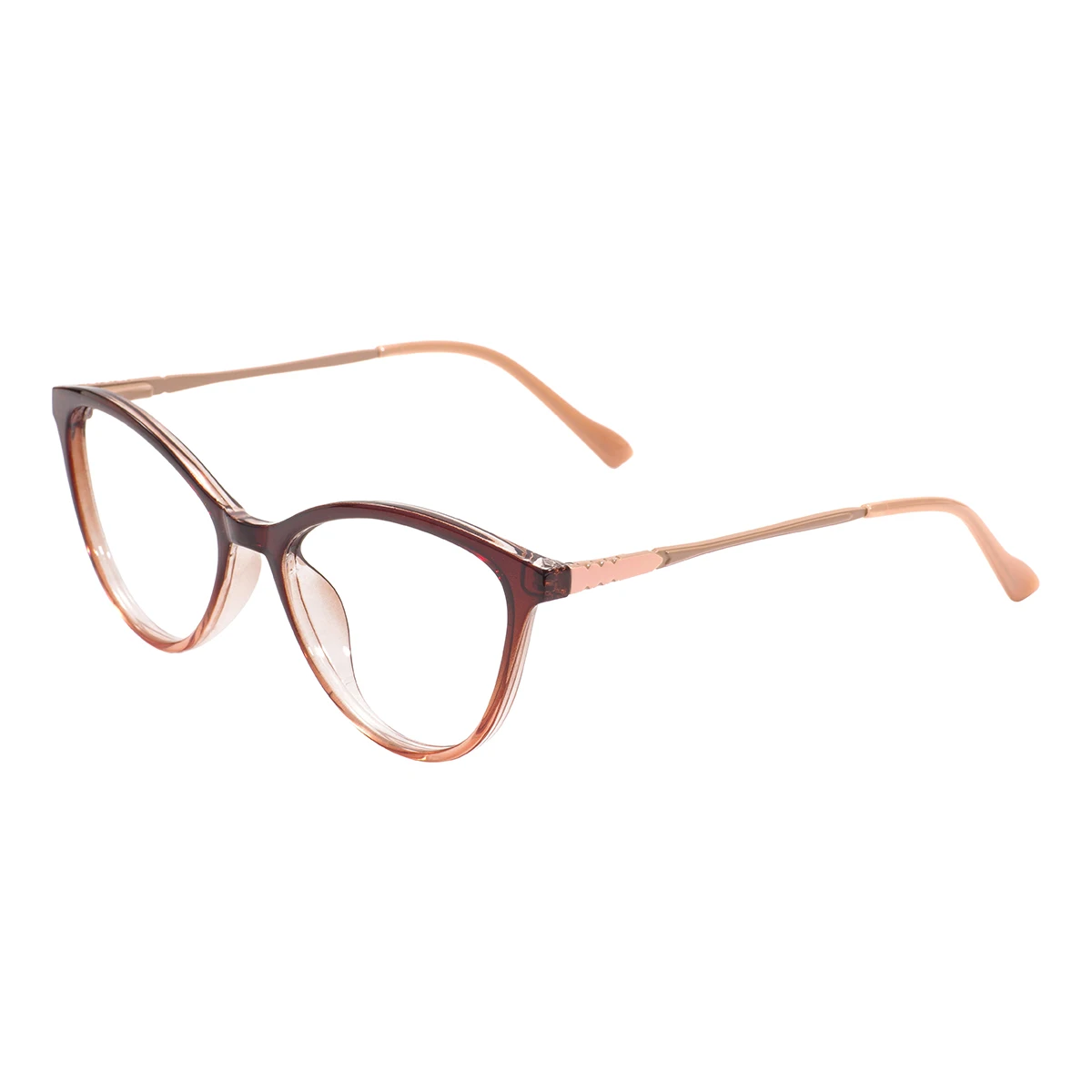 Lunettes œil de chat TR90 claires pour femmes, monture en plastique Transparent pour chaton avec charnière à ressort pour lentilles optiques de Prescription avec recette