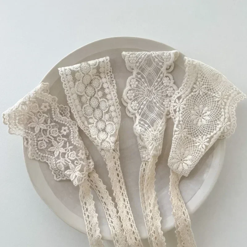 Filles évider bandeaux mignon bébé élastique bandeau de cheveux nouveau-né dentelle blanc Jacquard Floral princesse Photo accessoires de cheveux
