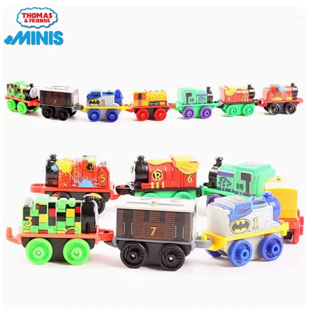 Thomas & Friends-Mini train coulissant manuel, modèle de voiture, jouet Lomatéritive, DFJ15, expédition aléatoire, cadeau pour garçon – Image 4