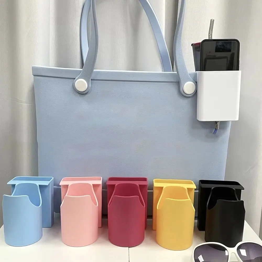 Support de téléphone en silicone pour sac de plage, sacs à main de camping, étui de rangement de randonnée, support de clics anti-ald