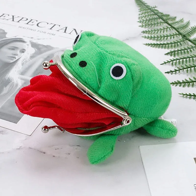 Porte-monnaie en peluche grenouille, portefeuille Anime Ninja, jeu de rôle d'halloween, cadeau de fête à thème Ninja