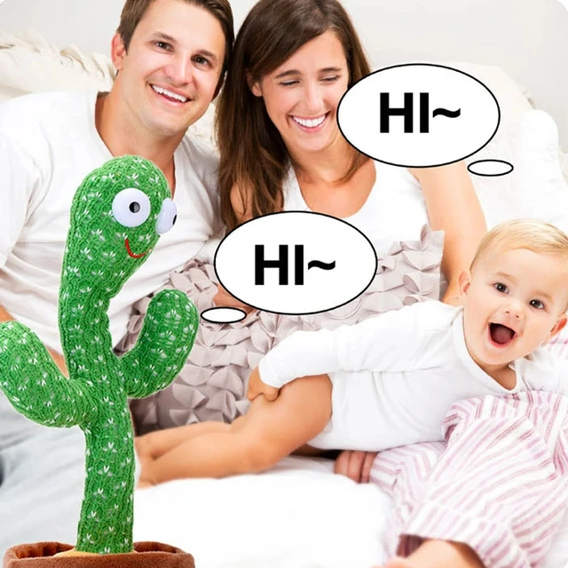 Jouet Cactus dansant 1 pièce, répétition parlant, haut-parleur de chanson, débris de danse, chant parlant, peluche en peluche, Interaction et décoration – Image 4