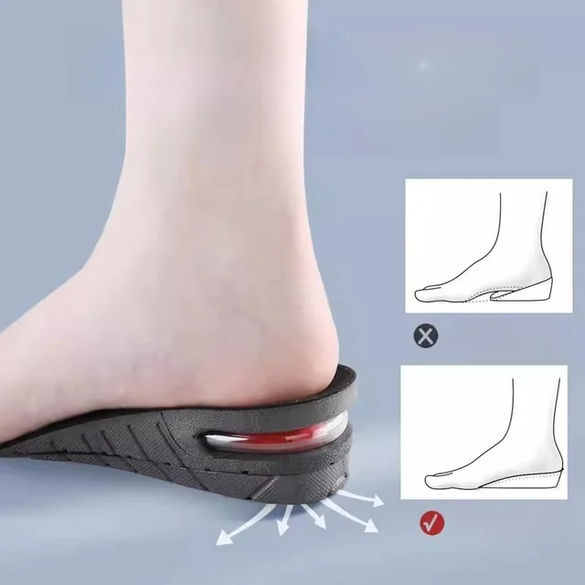 Semelle intérieure surélevée d'été pour hommes et femmes, une paire, coussin d'air intérieur Invisible surélevé, demi-coussin pour COSPLAY – Image 5