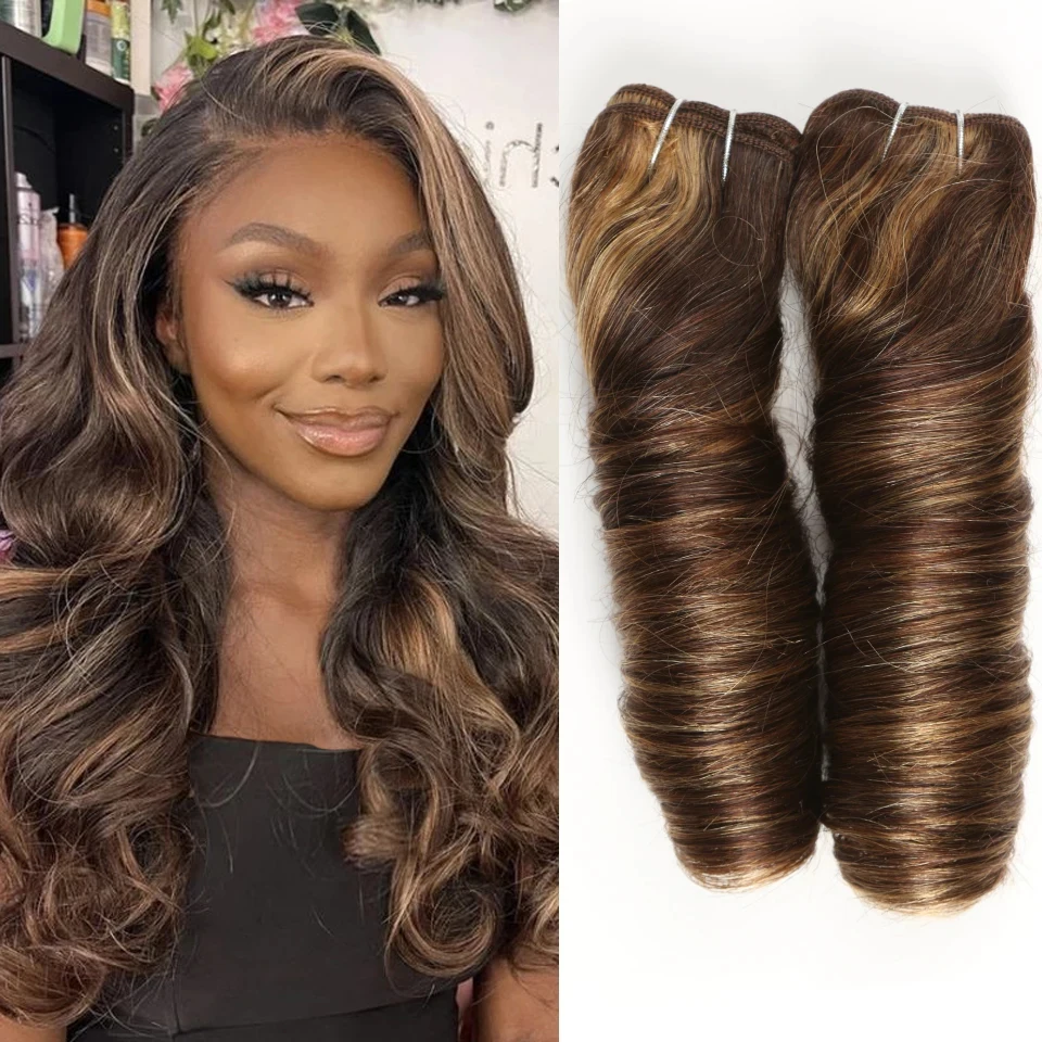 2 Pcs/Pack Loose Wave Brazilian Hair Weave Bundles 10-18 Inch Human Hair Bundles For Women Bundles Sale Human Hair Extension