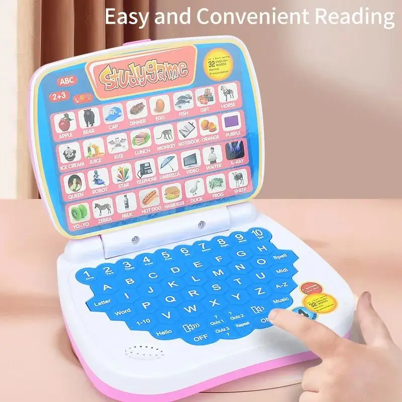 Jouet d'ordinateur de Simulation, éducation précoce, Machine de formation, apprentissage des langues pour enfants, modèle d'ordinateur portable, jouet pour garçons et filles