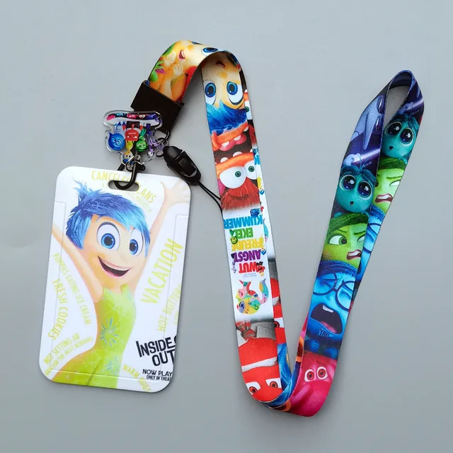 Disney Inside Out Card Cases, Card Lanyard Key Lanyard, ID Danemark ge Holders, Neck Straps, 1 Set – Image 6
