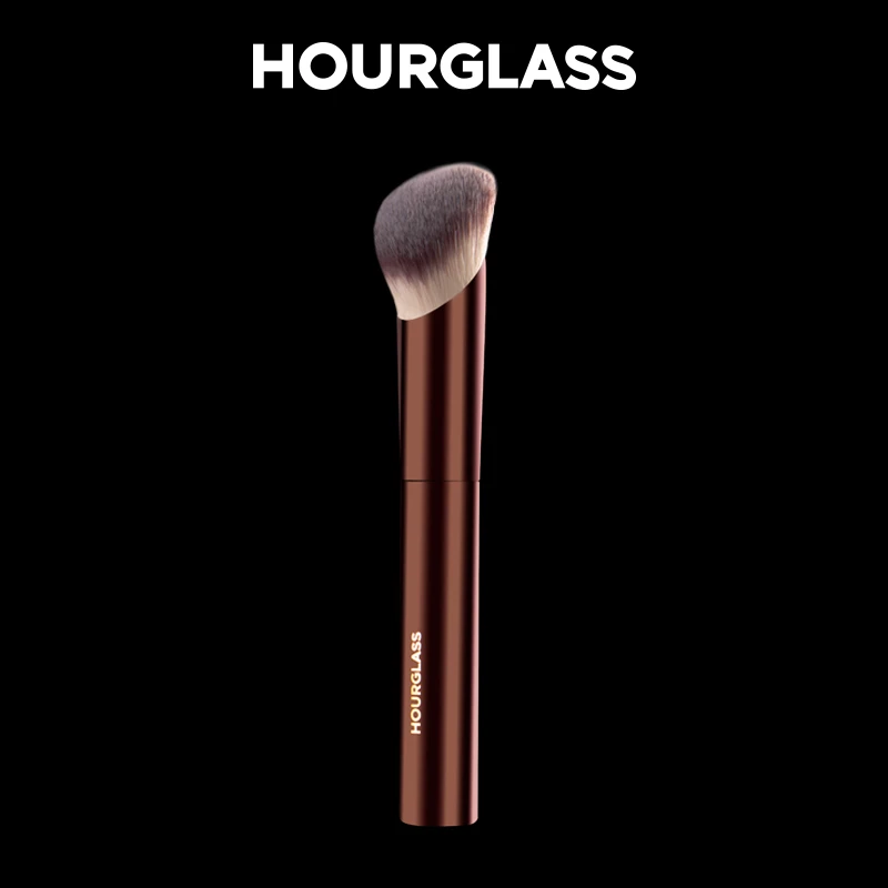 Hourglass-Pinceau de maquillage à poils en fibre douce, brosse pour fond de teint, design tendance, visage unique, n ° 21
