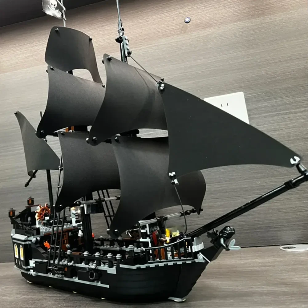 Nouveau 804 pièces noir perle navire de guerre Pirates des caraïbes bloc de construction 4184 voilier briques technique MOC assemblage jouets enfant cadeau